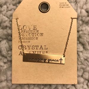 Amazing grace cross necklace ✨